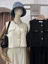 Casual Sleeveless Vest With Wide Trousers  Sets